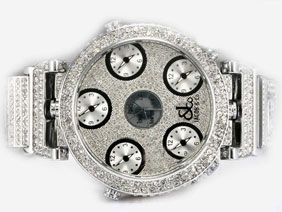Jacob&Co Classic Five Time Zone Diamond Bezel and Double Dial 