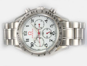 Omega Speedmaster Chronograph Automatic with White Dial-Olympic Edition 
