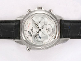 Omega De Ville RATTRAPANTE Automatic with White Dial 