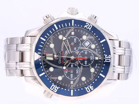 Omega Seamaster 40 Years of James Bond 007 Working Chronograph with Blue Dial-Limited Series