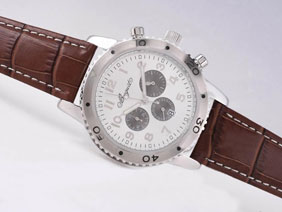 Breguet Aeronavale Type XXI Working Chronograph with White Dial-Number Marking 