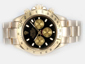 Wholesale Rolex Daytona Chronograph Automatic Full Gold with Black Dial