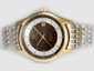 Omega Hour Vision See Thru Case Automatic Two Tone with Brown Dial