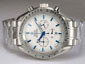 Omega Speedmaster Working Chronograph White Dial with Blue Marking