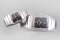 Rado DiaStar Swiss ETA Movement Silver Authentic Ceramic with Black Dial Couple Watch