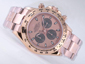 Wholesale Rolex Daytona Chronograph Asia Valjoux 7750 Movement Full Rose Gold with Rose Gold Dial