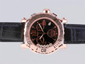 Chopard Happy Sport Working Chronograph Rose Gold Case with Black Dial Lady Size