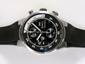 IWC Aquatimer Chronograph Swiss Valjoux 7750 Movement AR Coating with Black Dial-Rubber Strap